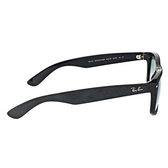 Ray Ban New Wayfarer RB 2132 62423F Alcantara Black Sunglasses Blue Gradien 55mm - Picture 3 of 3